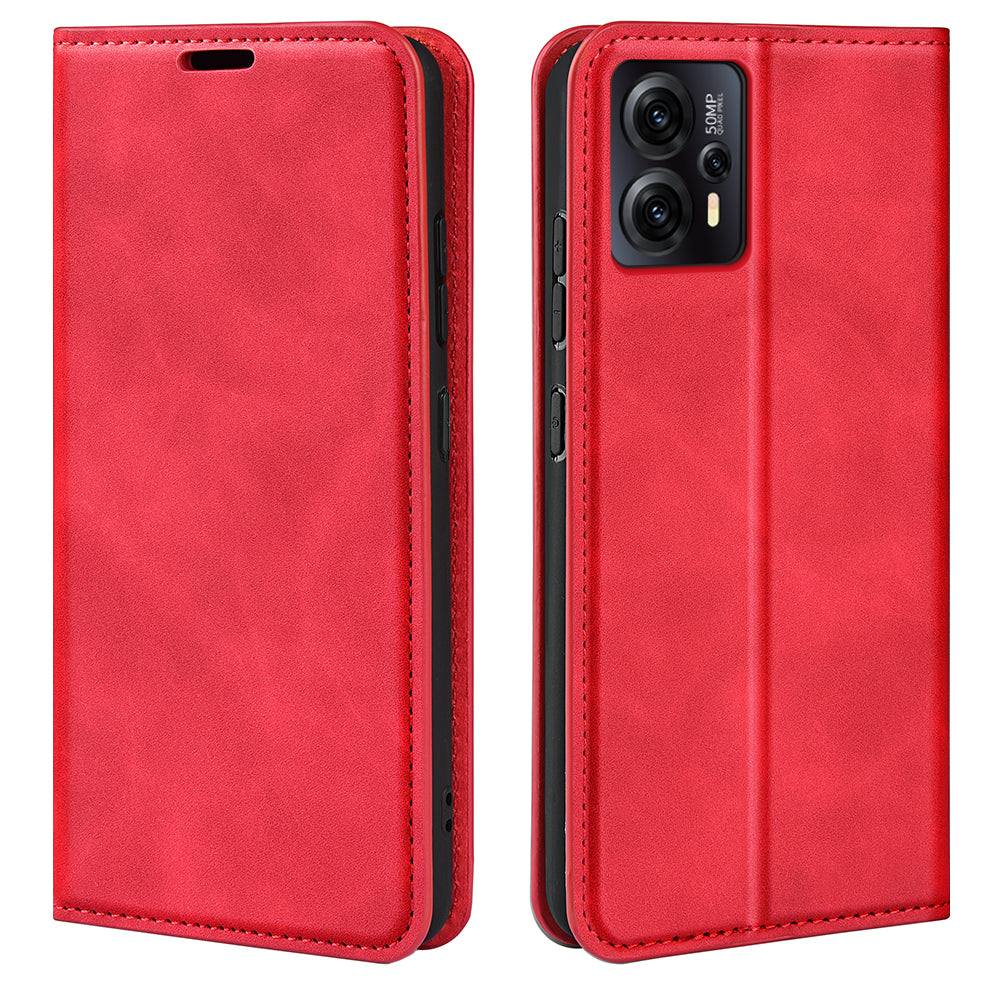 For Motorola Moto G13 4G Skin-touch Feeling PU Leather Wallet Cover Magnetic Auto-absorbed Folding Stand Phone Case For Motorola Moto G13 4G Skin-touch Feeling PU Leather Wallet Cover Magnetic Auto-absorbed Folding Stand Phone Case